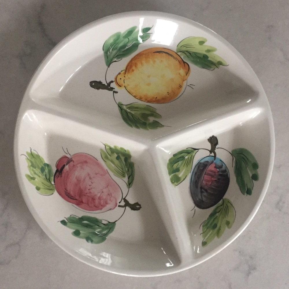 Mid Century Appetizer Plate - Vintage